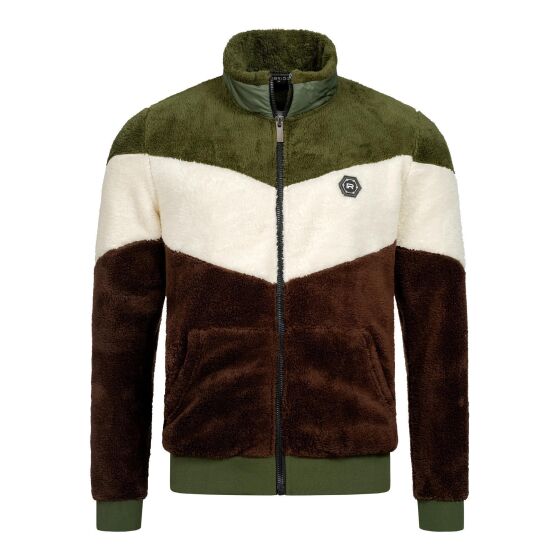 Red Bridge Herren Teddyfell Nylon Sweatjacke Reißverschluss Arrow
