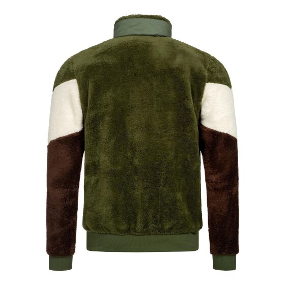 Red Bridge Herren Teddyfell Nylon Sweatjacke Reißverschluss Arrow