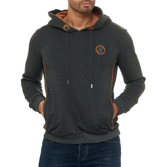 Red Bridge Mens Hooded Pullover Hoodie Sweatshirt Contrast Line Hooded