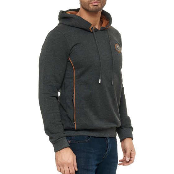 Red Bridge Mens Hooded Pullover Hoodie Sweatshirt Contrast Line Hooded