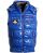 Red Bridge Mens Vest with Detachable Hood Stand-up Collar Shine Blue S