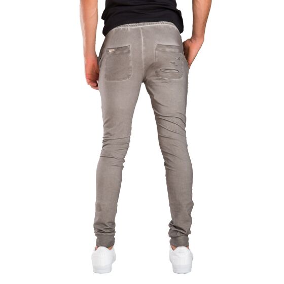Red Bridge Mens Destroyed Sweatpants Pant stone grey