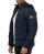 Red Bridge Mens Jacket Quilted Jacket Winter Jacket Bubble Navy Blue 3XL