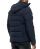Red Bridge Mens Jacket Quilted Jacket Winter Jacket Bubble Navy Blue 3XL