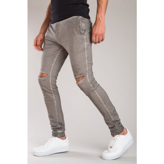 Red Bridge Herren Destroyed Jogginghose Pant Stone Grau 2XL