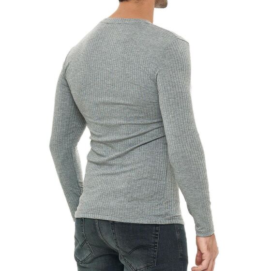 Red Bridge Mens Longsleeve Sweater Slim-Fit Striped