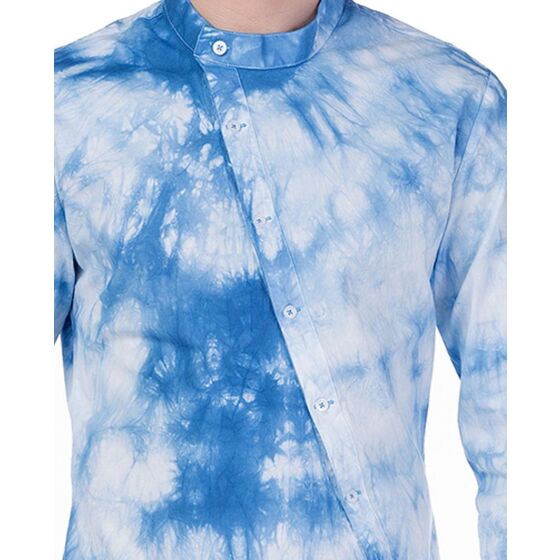 Red Bridge Herren Fresh Batik Hemd Weiß Blau XL