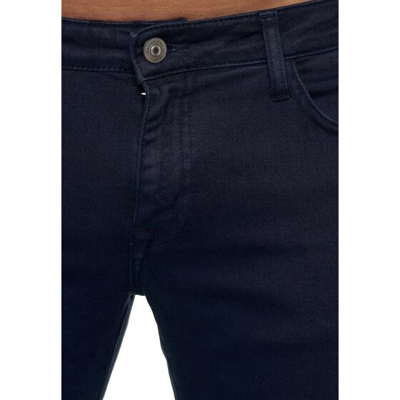 Red Bridge Mens Jeans Trousers Slim-Fit Drainpipe Jeans Denim Colored Dark Blue W29 L32