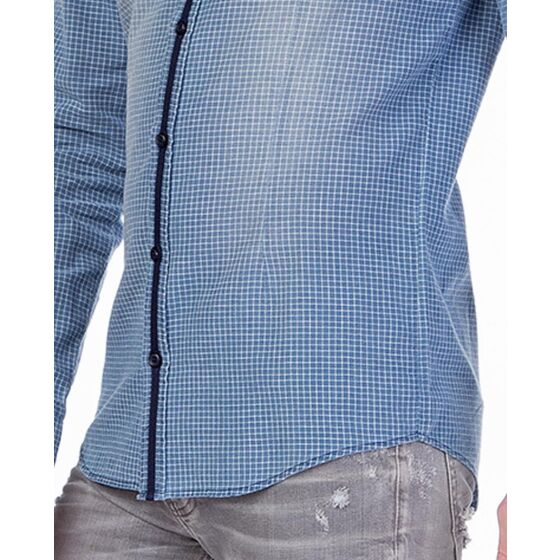 Red Bridge Mens Vintage Checkered Shirt Blue Plaid