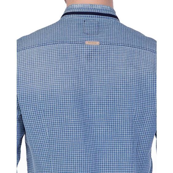 Red Bridge Mens Vintage Checkered Shirt Blue Plaid