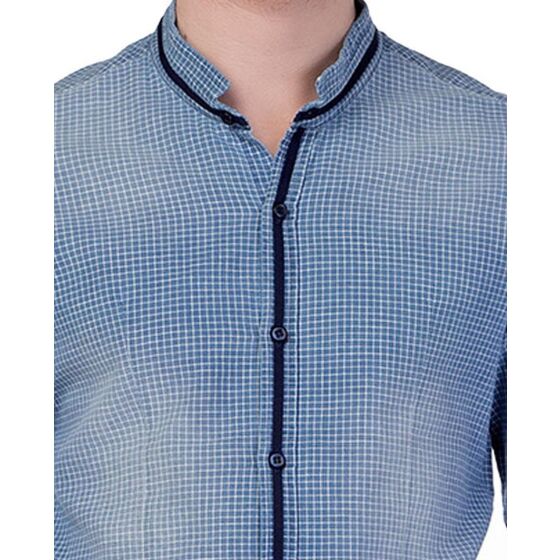 Red Bridge Mens Vintage Checkered Shirt Blue Plaid