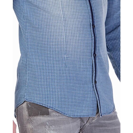 Red Bridge Mens Vintage Checkered Shirt Blue Plaid