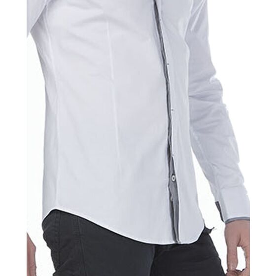 Red Bridge Mens Contrast Line shirt white