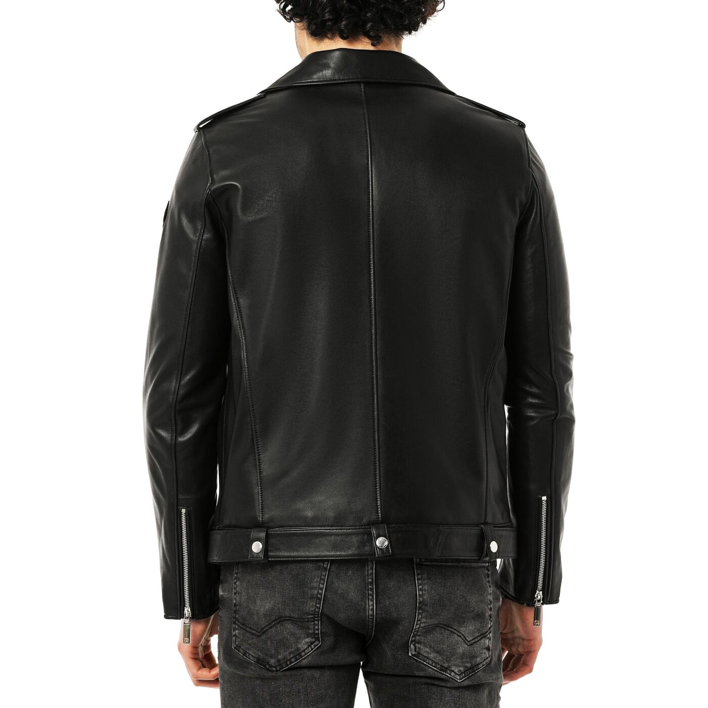 Fashion Genuine Leather Jacket Stylish Biker Black Red Leather Faux Leather - roblox biker jacket white