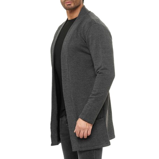 Red Bridge Herren Cardigan Jacke Sweat-Jacke Sakko Long Cut