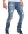 Red Bridge Mens Destructive Destroyed Jeans Pant blue