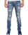 Red Bridge Mens Destructive Destroyed Jeans Pant blue