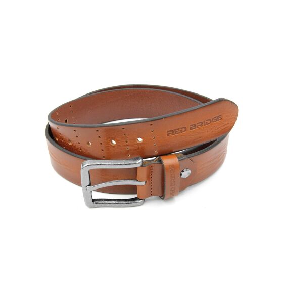 Red Bridge Mens Belt Genuine Leather Leather Belt Scratched Leather Belt