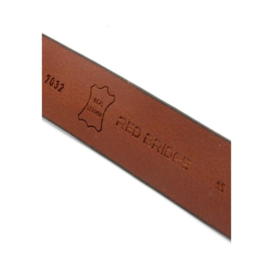 Red Bridge Mens Belt Genuine Leather Leather Belt Scratched Leather Belt