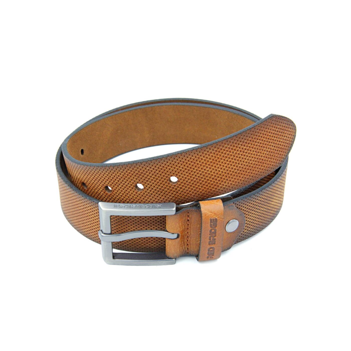 Hattric Cintura Uomo In Pelle 100% – Cuoio Naturale – Chiusura A Strappo