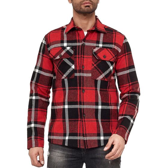 Red Bridge Mens Shirt Casual Plaid Shirts Modern Fit Long Sleeve Checked