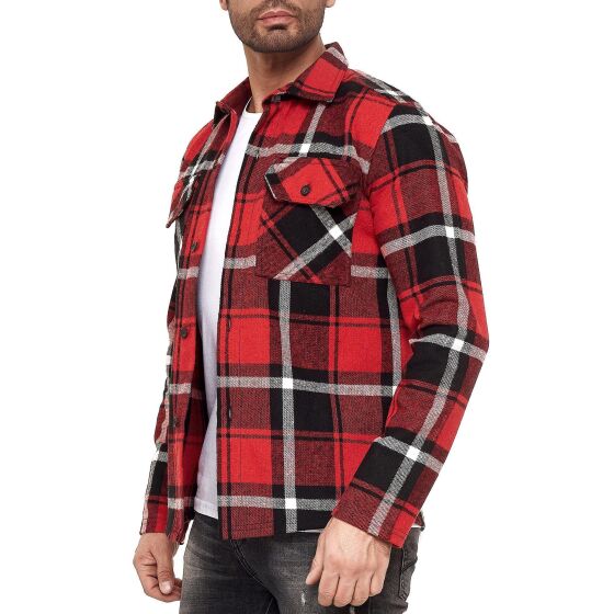 Red Bridge Mens Shirt Casual Plaid Shirts Modern Fit Long Sleeve Checked