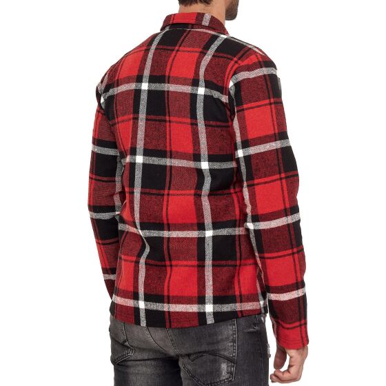 Red Bridge Mens Shirt Casual Plaid Shirts Modern Fit Long Sleeve Checked