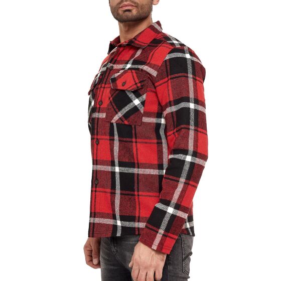 Red Bridge Mens Shirt Casual Plaid Shirts Modern Fit Long Sleeve Checked