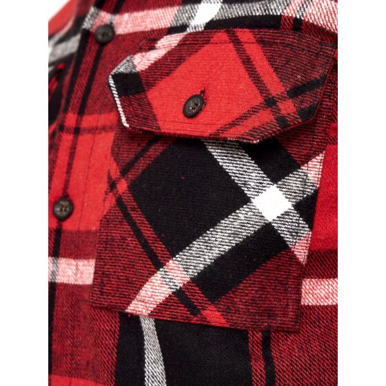 Red Bridge Mens Shirt Casual Plaid Shirts Modern Fit Long Sleeve Checked