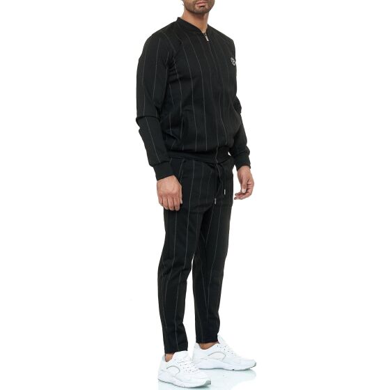 Red Bridge Herren Jogginganzug Sweat Suit Set Jacke Hose Striped Jogger