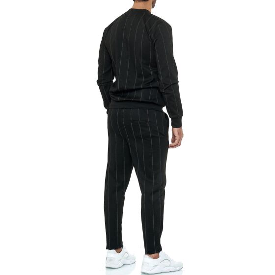 Red Bridge Herren Jogginganzug Sweat Suit Set Jacke Hose Striped Jogger
