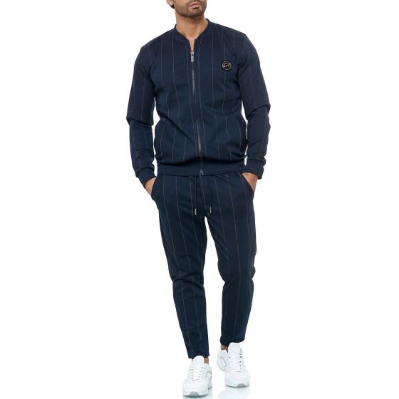 Red Bridge Herren Jogginganzug Sweat Suit Set Jacke Hose Striped Jogger