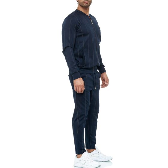 Red Bridge Herren Jogginganzug Sweat Suit Set Jacke Hose Striped Jogger