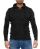 Red Bridge Mens Knit Jumper Double Layer Collar High Stand-up Collar Black S