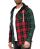 Red Bridge Mens Pullover Sweat Jacket with Hooded Sweatshirt Checked