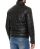 Red Bridge Mens Leather Jacket Genuine Leather Quilted Bubble Jacket