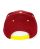 Red Bridge Unisex RB-Logo Snapback Cap Bestickt Bordeaux-Gelb One Size