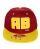 Red Bridge Unisex RB Logo Snapback Cap Embroidered Bordeaux Yellow One Size