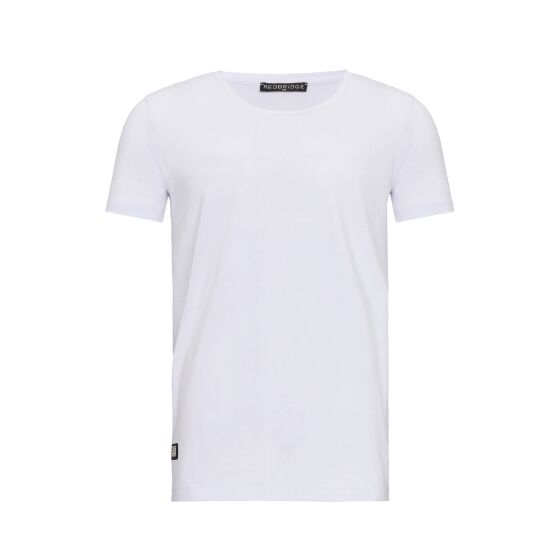 Red Bridge Mens T-Shirt Round Neck Cut Size - Medium White XXL