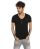 Red Bridge Mens T-Shirt V-Neck Cut Size - Wide Black XL