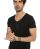 Red Bridge Mens T-Shirt V-Neck Cut Size - Wide Black XL