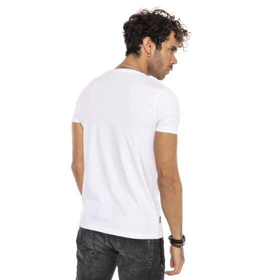 Red Bridge Herren T-Shirt V-Neck Ausschnittgröße - Weit Weiß XXL