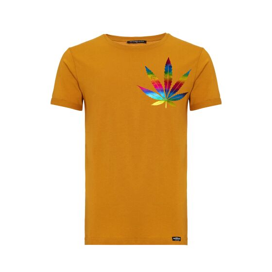 Red Bridge Mens Cannabis Legalize it Rainbow Foil T-Shirt