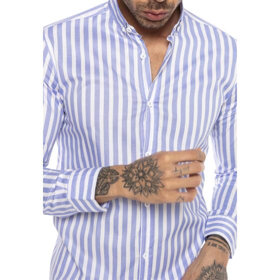 Red Bridge Mens Shirt Modern Fit Striped Long Sleeve