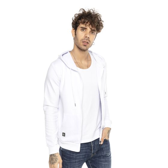 Red Bridge Mens Hoodie Zip Hoodie Premium Basic White XXL