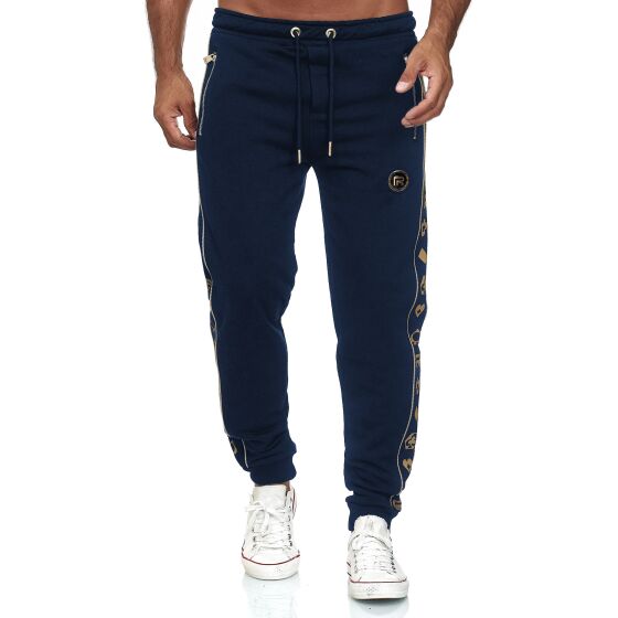 Red Bridge Herren Jogginghose Jogger Hose Sweat-Pants Premium Navy M