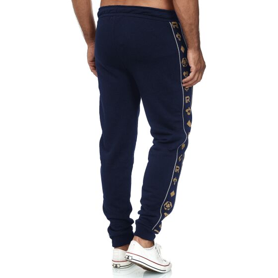 Red Bridge Herren Jogginghose Jogger Hose Sweat-Pants Premium Navy M