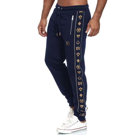 Red Bridge Herren Jogginghose Jogger Hose Sweat-Pants Premium Navy XL