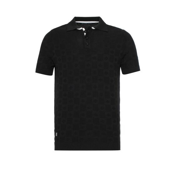 Red Bridge Mens Polo Shirt Structure Chess Knit T-Shirt