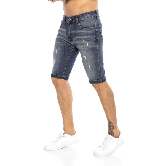 Red Bridge Herren Jeans Shorts Kurze Hose Denim Destroyed